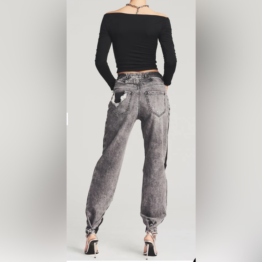 SER.O.YA Maggie Mid Rise Vintage Straight Jeans - Black